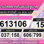ลอตเตอรี่ 16 ตุลาคม 2565
